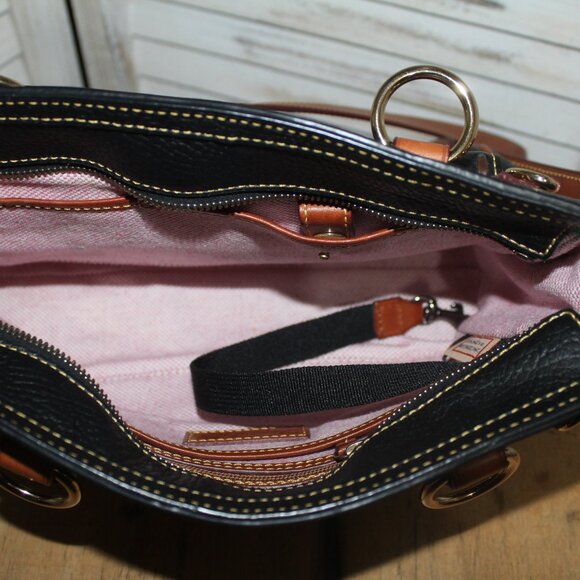 Dooney & Bourke Black and Tan Crossbody Bag - Picture 7 of 10